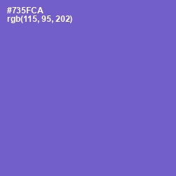 #735FCA - Fuchsia Blue Color Image