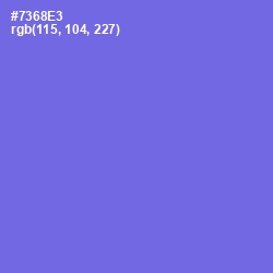 #7368E3 - Moody Blue Color Image