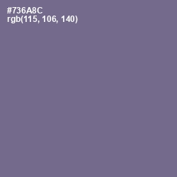 #736A8C - Rum Color Image