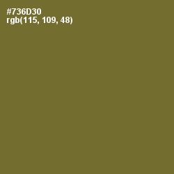 #736D30 - Yellow Metal Color Image