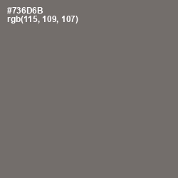 #736D6B - Sandstone Color Image