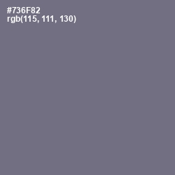 #736F82 - Rum Color Image