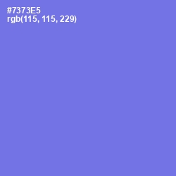 #7373E5 - Moody Blue Color Image