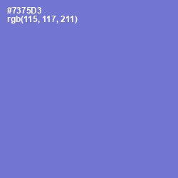 #7375D3 - Moody Blue Color Image