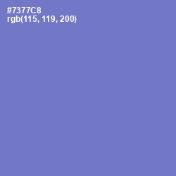 #7377C8 - Moody Blue Color Image