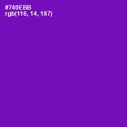 #740EBB - Purple Color Image