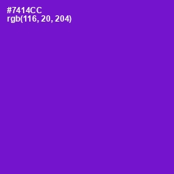 #7414CC - Purple Heart Color Image