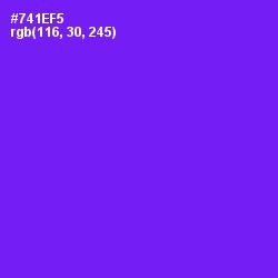 #741EF5 - Purple Heart Color Image