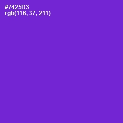 #7425D3 - Purple Heart Color Image