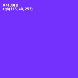 #7430FD - Purple Heart Color Image