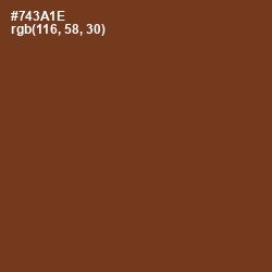 #743A1E - Walnut Color Image