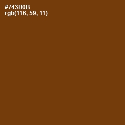 #743B0B - Red Beech Color Image