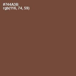 #744A3B - Old Copper Color Image