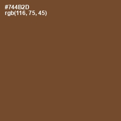 #744B2D - Old Copper Color Image