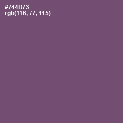 #744D73 - Salt Box Color Image