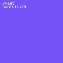 #7452F7 - Moody Blue Color Image