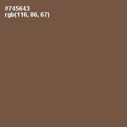 #745643 - Tobacco Brown Color Image