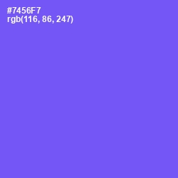 #7456F7 - Moody Blue Color Image