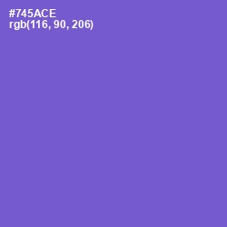 #745ACE - Fuchsia Blue Color Image