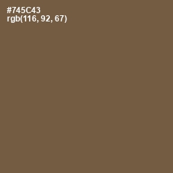#745C43 - Tobacco Brown Color Image
