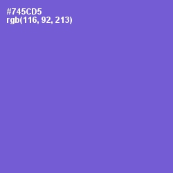 #745CD5 - Fuchsia Blue Color Image