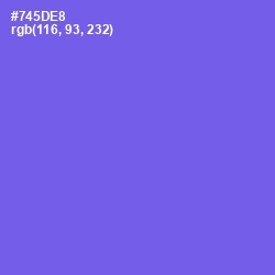 #745DE8 - Moody Blue Color Image