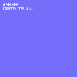 #746EFA - Moody Blue Color Image