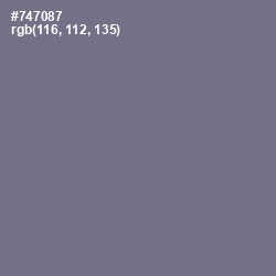 #747087 - Storm Gray Color Image