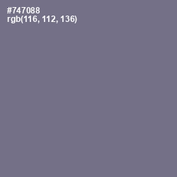 #747088 - Storm Gray Color Image