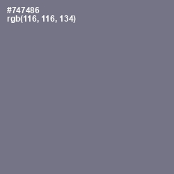 #747486 - Storm Gray Color Image