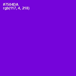 #7504DA - Purple Heart Color Image