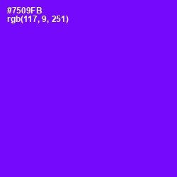 #7509FB - Purple Heart Color Image