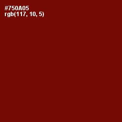 #750A05 - Dark Burgundy Color Image
