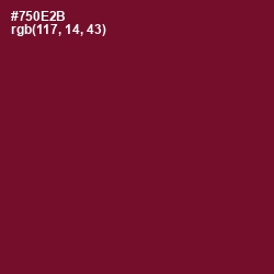 #750E2B - Claret Color Image