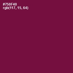 #750F40 - Pompadour Color Image