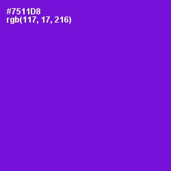 #7511D8 - Purple Heart Color Image