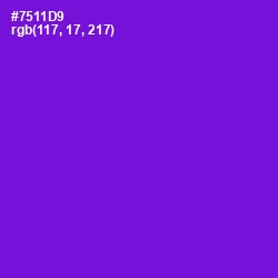 #7511D9 - Purple Heart Color Image