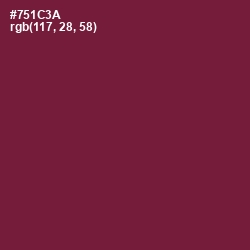 #751C3A - Claret Color Image