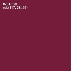 #751C3B - Claret Color Image