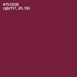 #751D3B - Claret Color Image