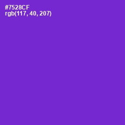 #7528CF - Purple Heart Color Image