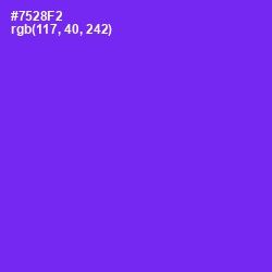 #7528F2 - Purple Heart Color Image