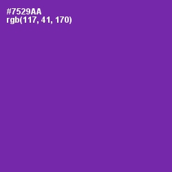 #7529AA - Royal Purple Color Image