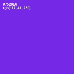 #7529E6 - Purple Heart Color Image