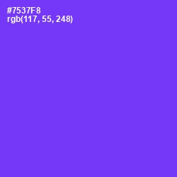 #7537F8 - Purple Heart Color Image