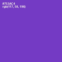 #753AC4 - Purple Heart Color Image