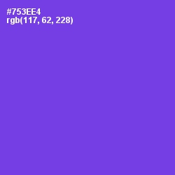 #753EE4 - Purple Heart Color Image