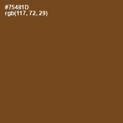 #75481D - Raw Umber Color Image
