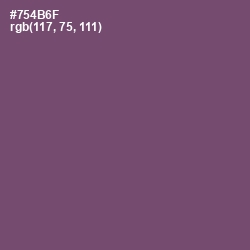 #754B6F - Salt Box Color Image