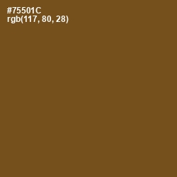 #75501C - Raw Umber Color Image